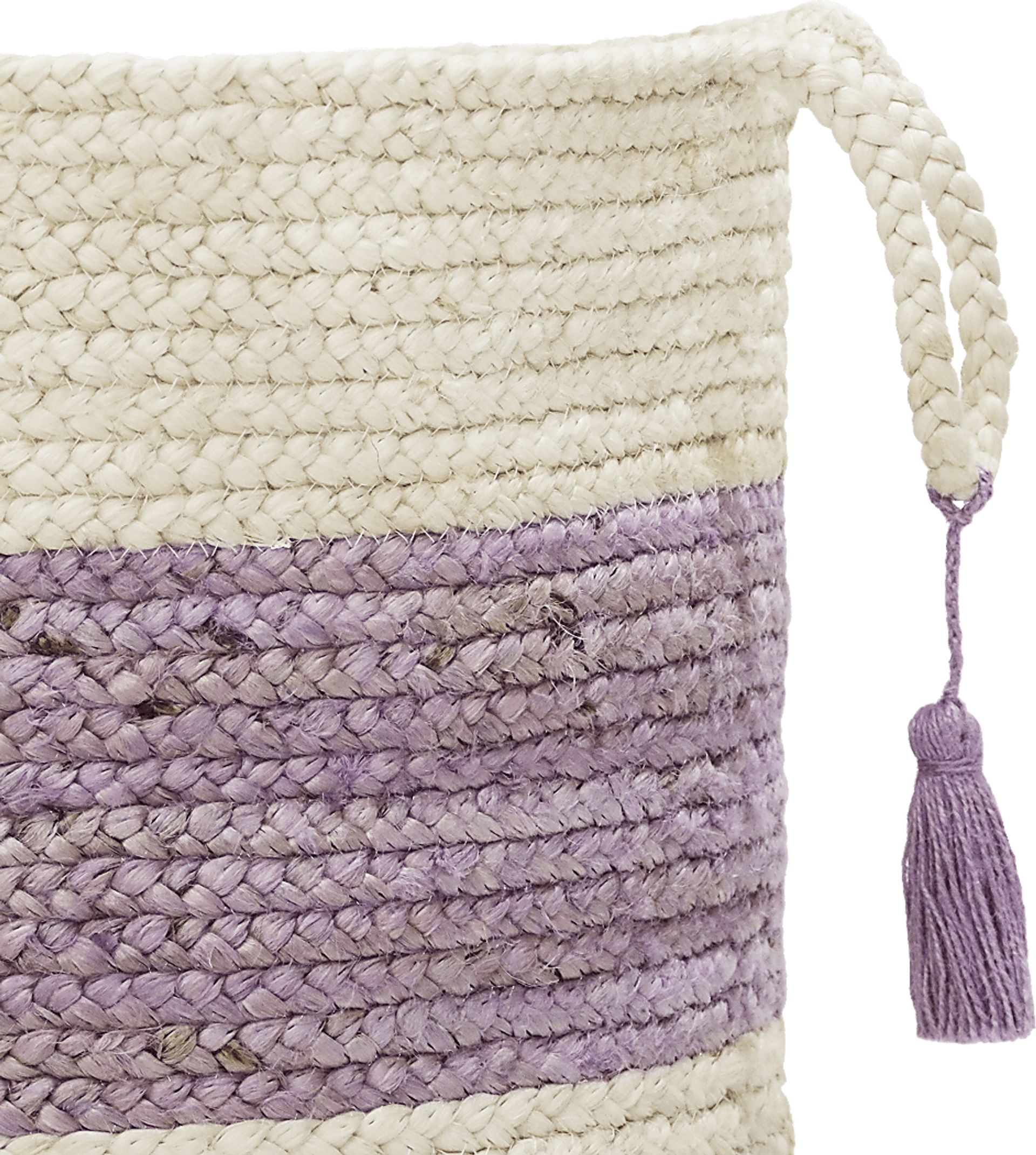 Grebella White/Lilac 17 in. Basket - Image 6