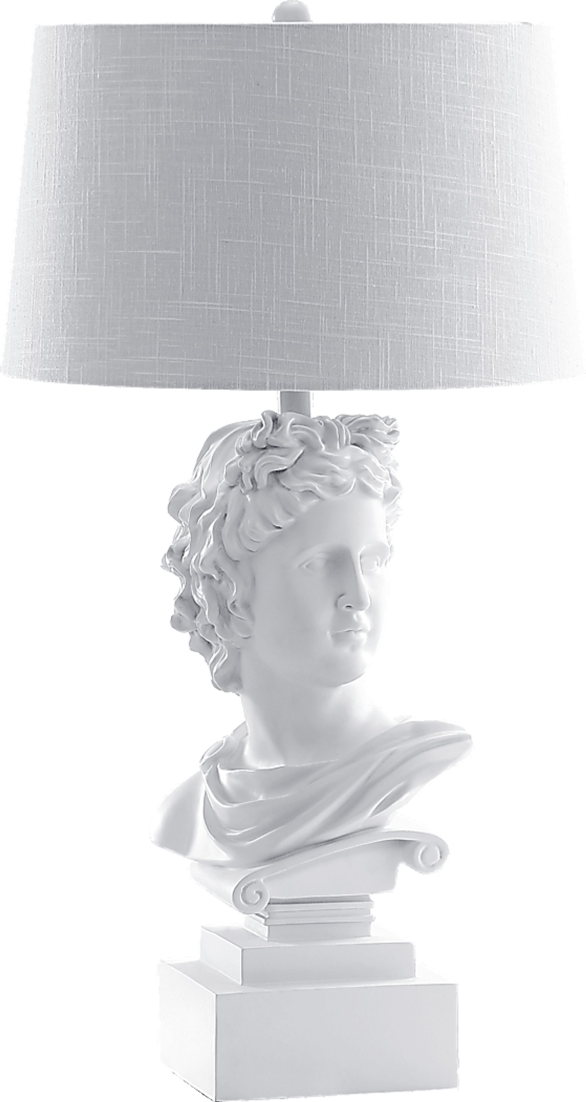 Greek Street White Lamp - Image 1