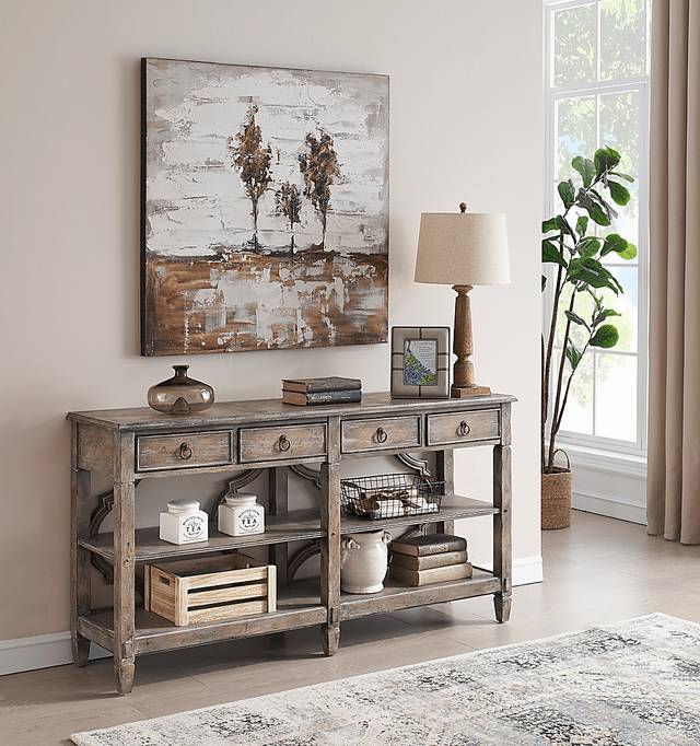Greemtree Brown Console Table - Thumbnail - Image 2