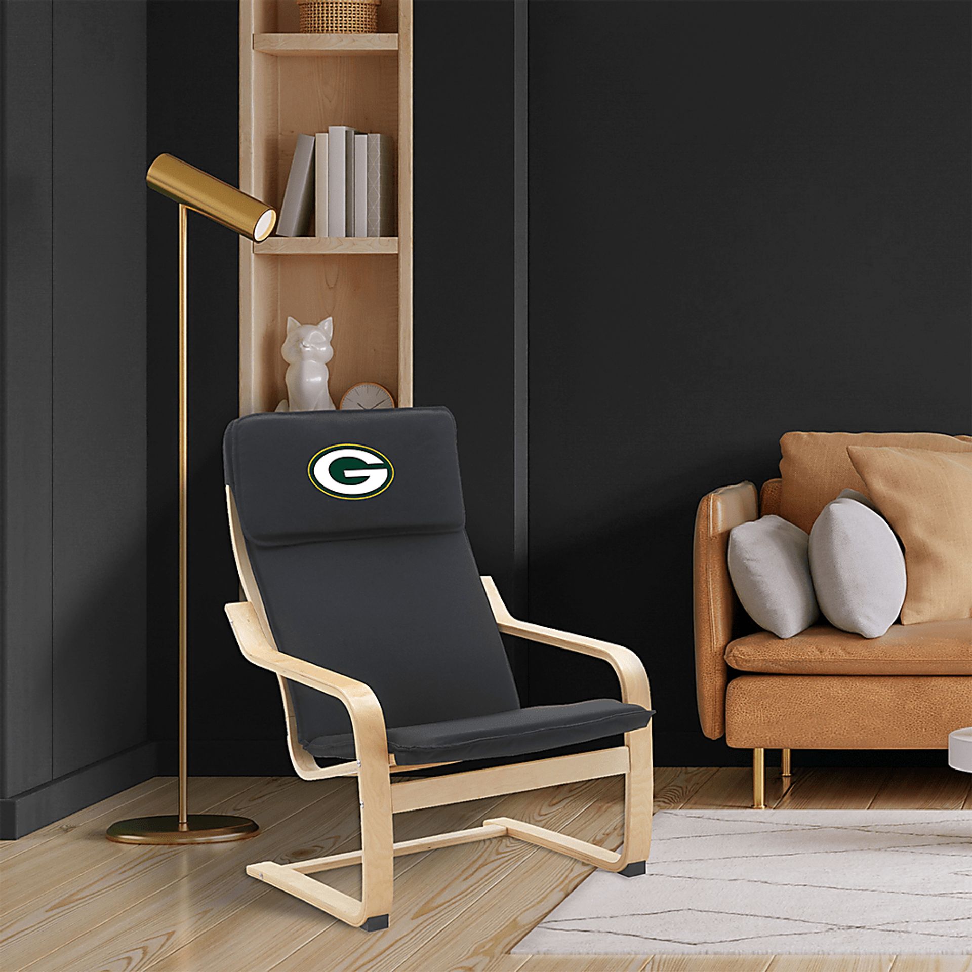 Green Bay Packers Black Accent Chair - Image 4