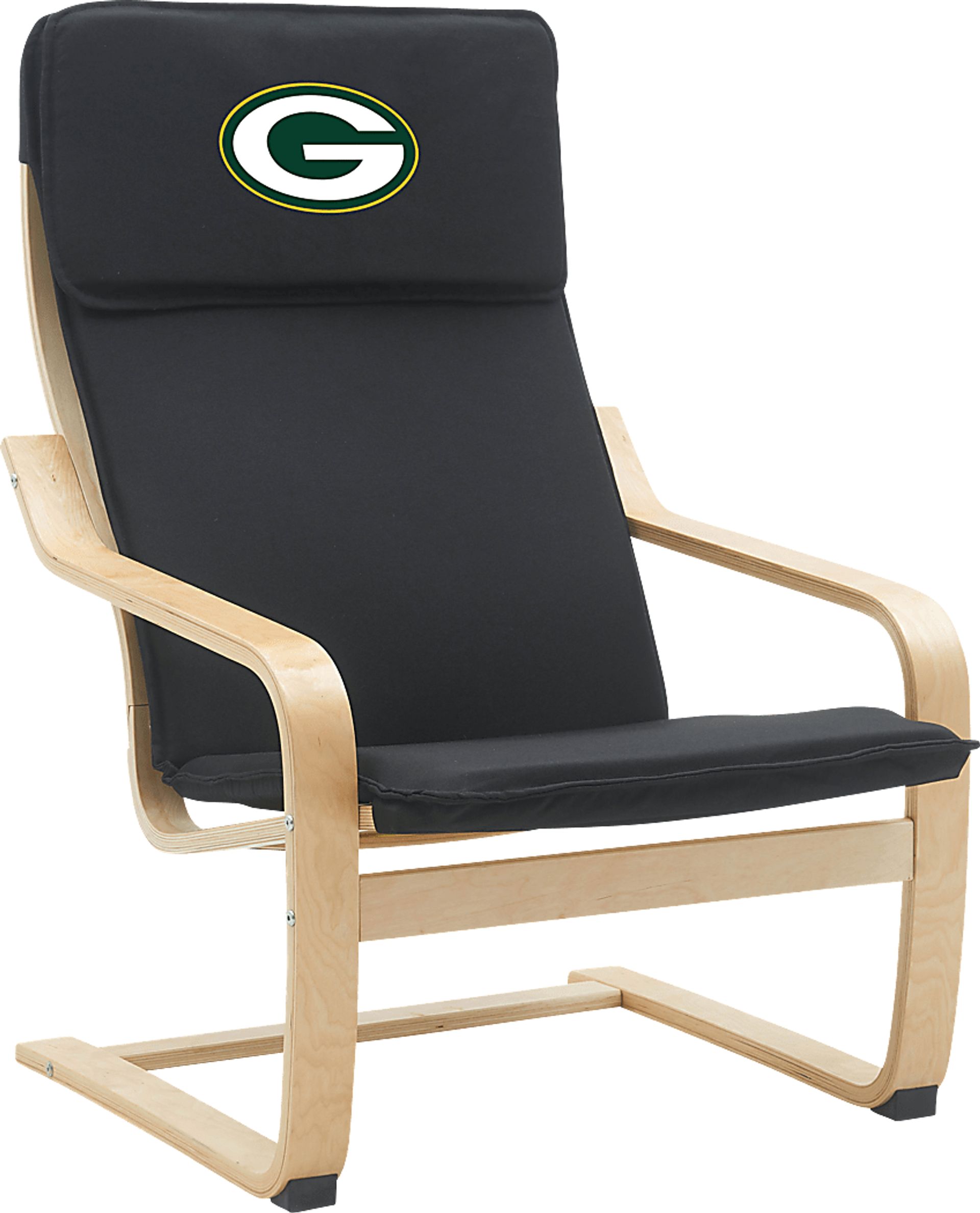 Green Bay Packers Black Accent Chair - Image 1