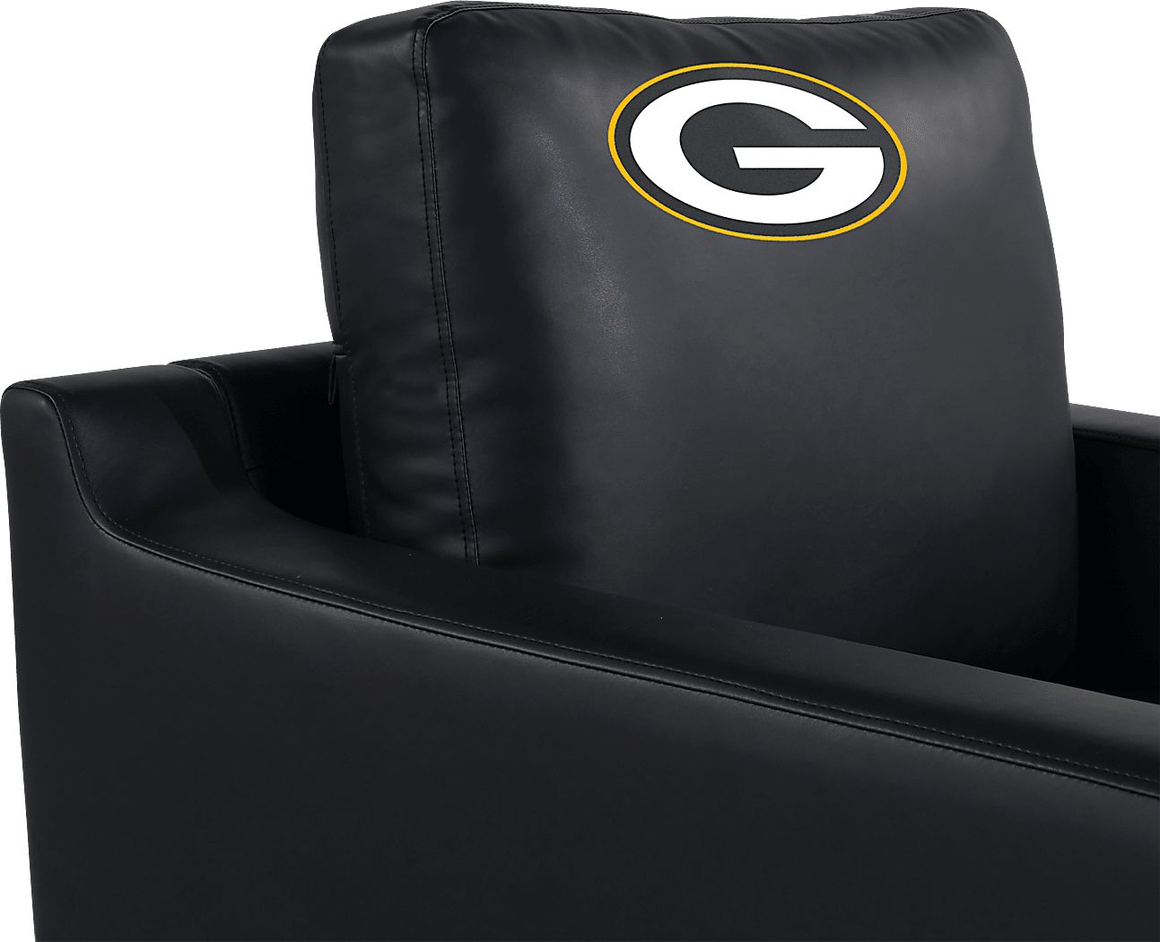 Green Bay Packers Black Accent Chair - Thumbnail 3