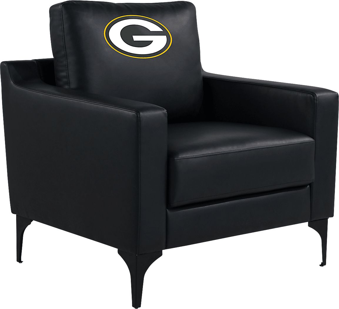 Green Bay Packers Black Accent Chair