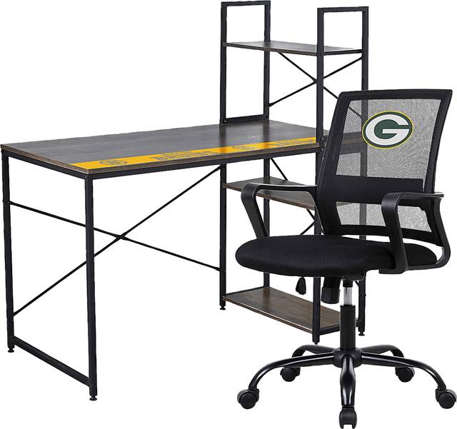 Green Bay Packers Desk and Chair Set - Thumbnail - Image 1