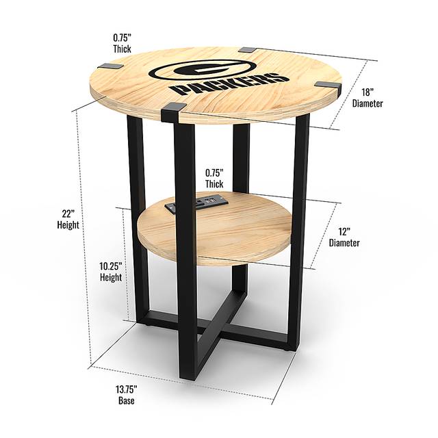 Green Bay Packers Side Table - Thumbnail - Image 5