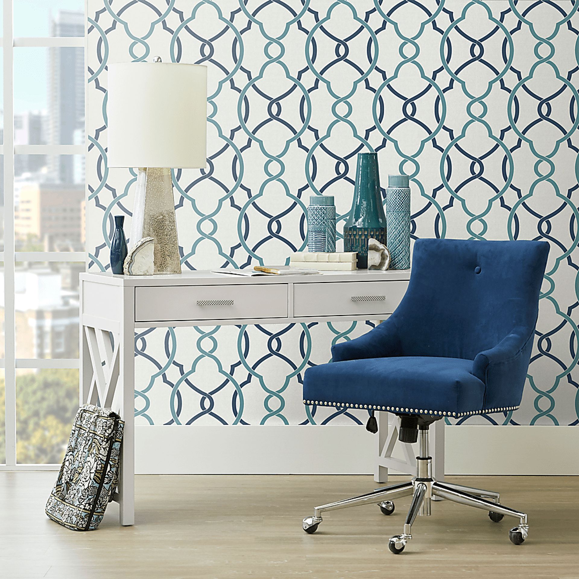 Greenfern Blue Office Chair - Image 8