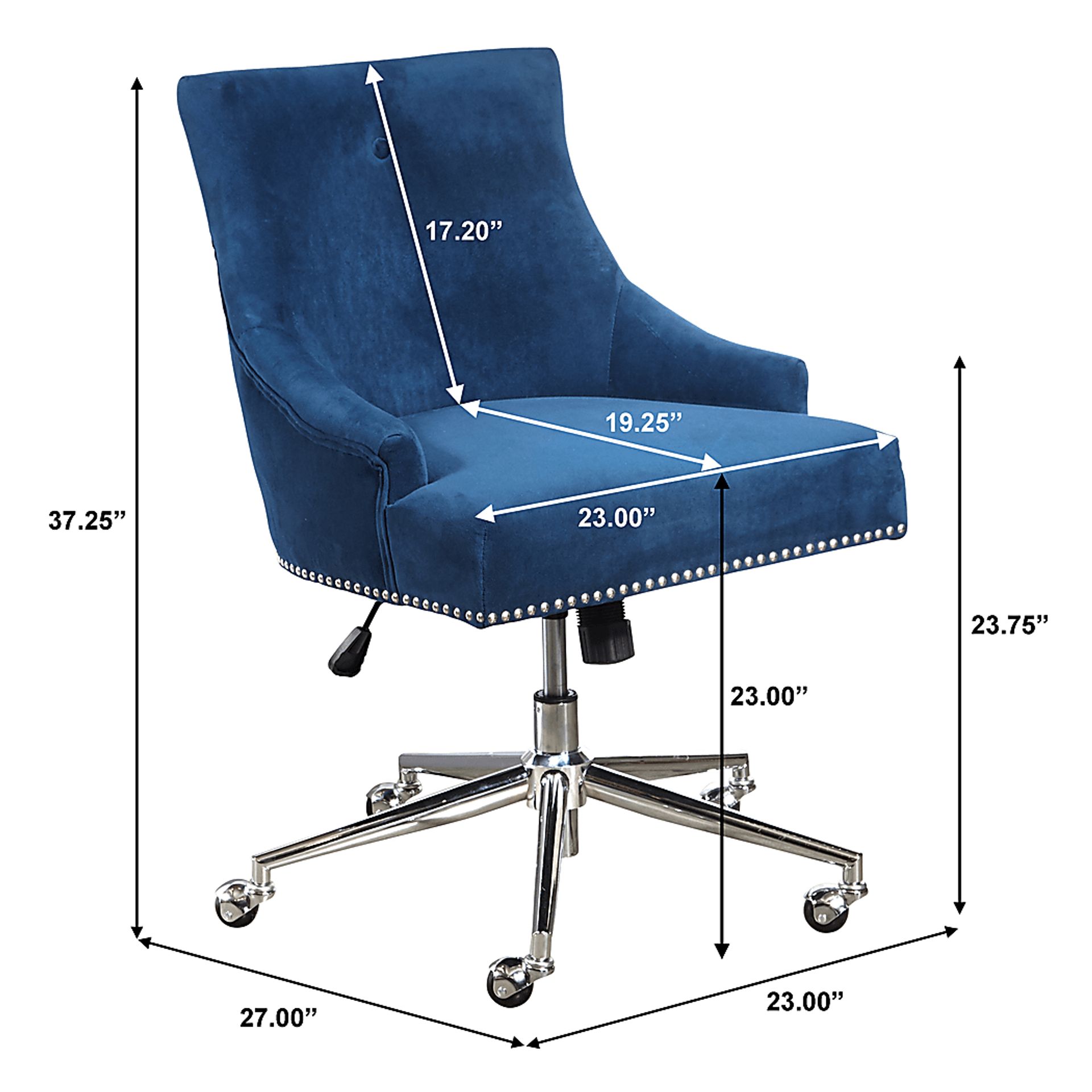 Greenfern Blue Office Chair - Image 9
