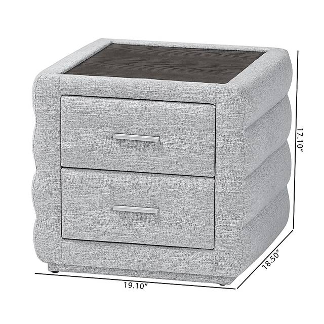 Greenpole Light Gray Nightstand - Thumbnail - Image 3