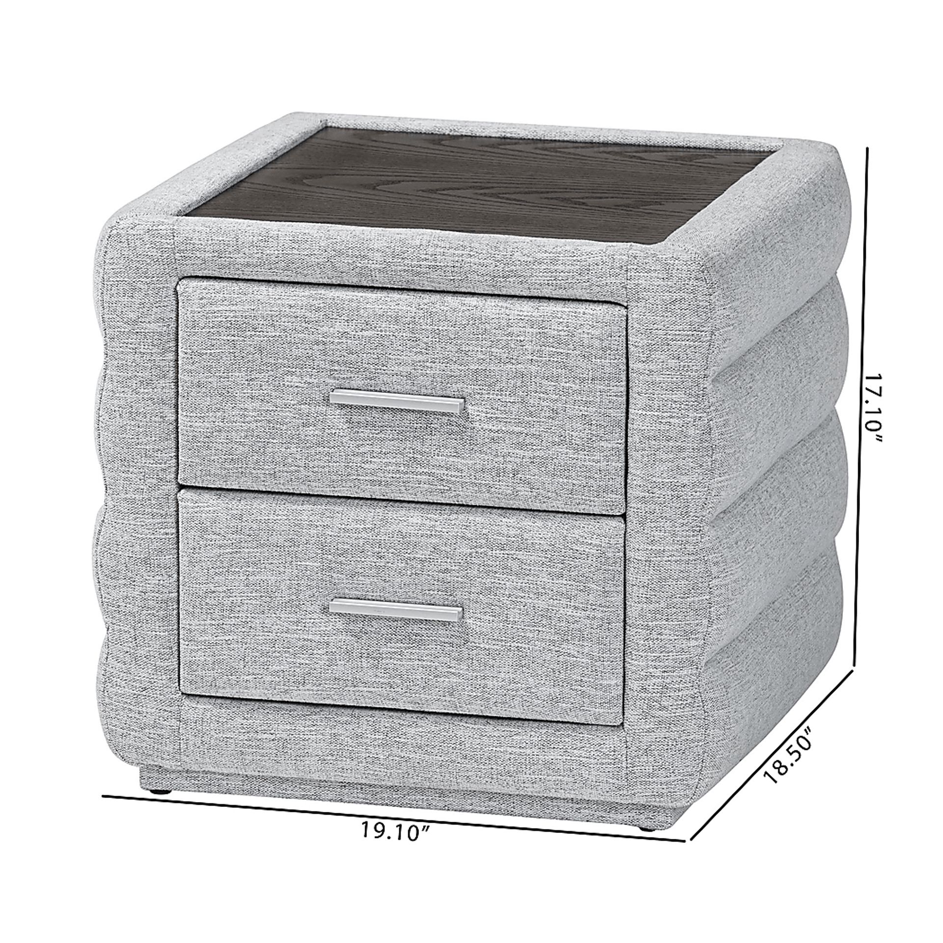 Greenpole Light Gray Nightstand - Image 3