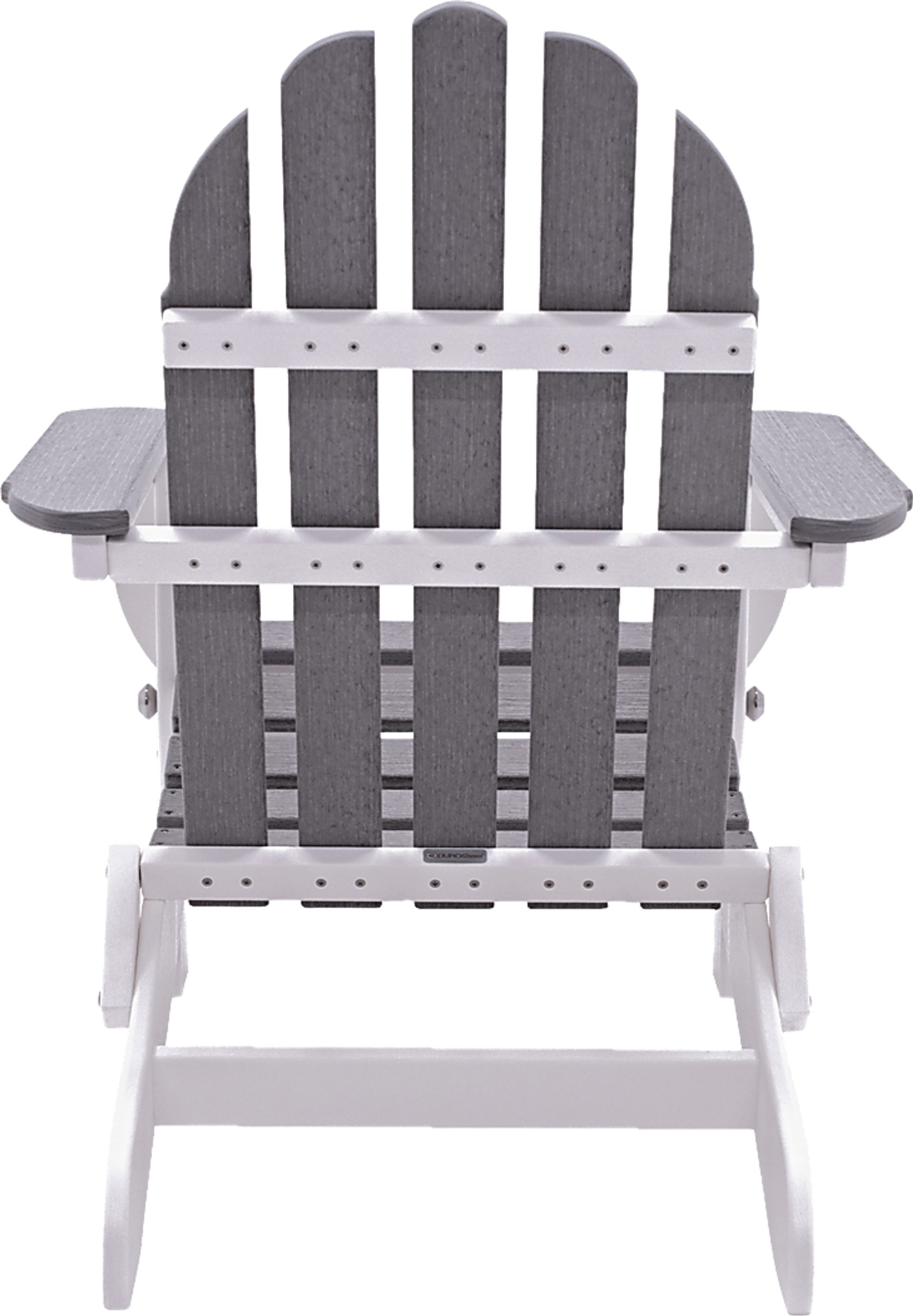 Greenport Natural White and Granite Outdoor Adirondack Chair - Image 5