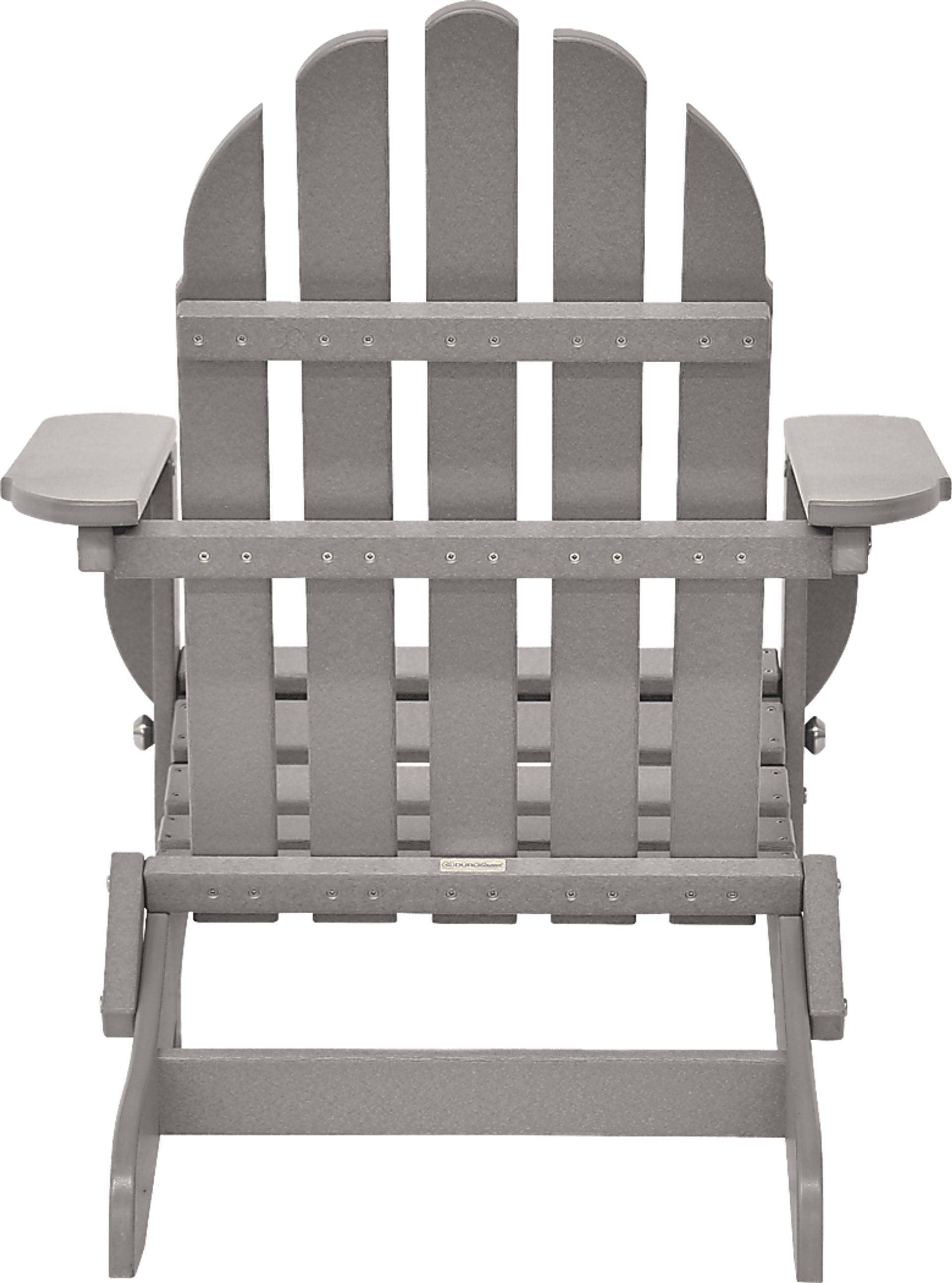 Greenport Traditional Light Gray Outdoor Adirondack Chair - Image 8