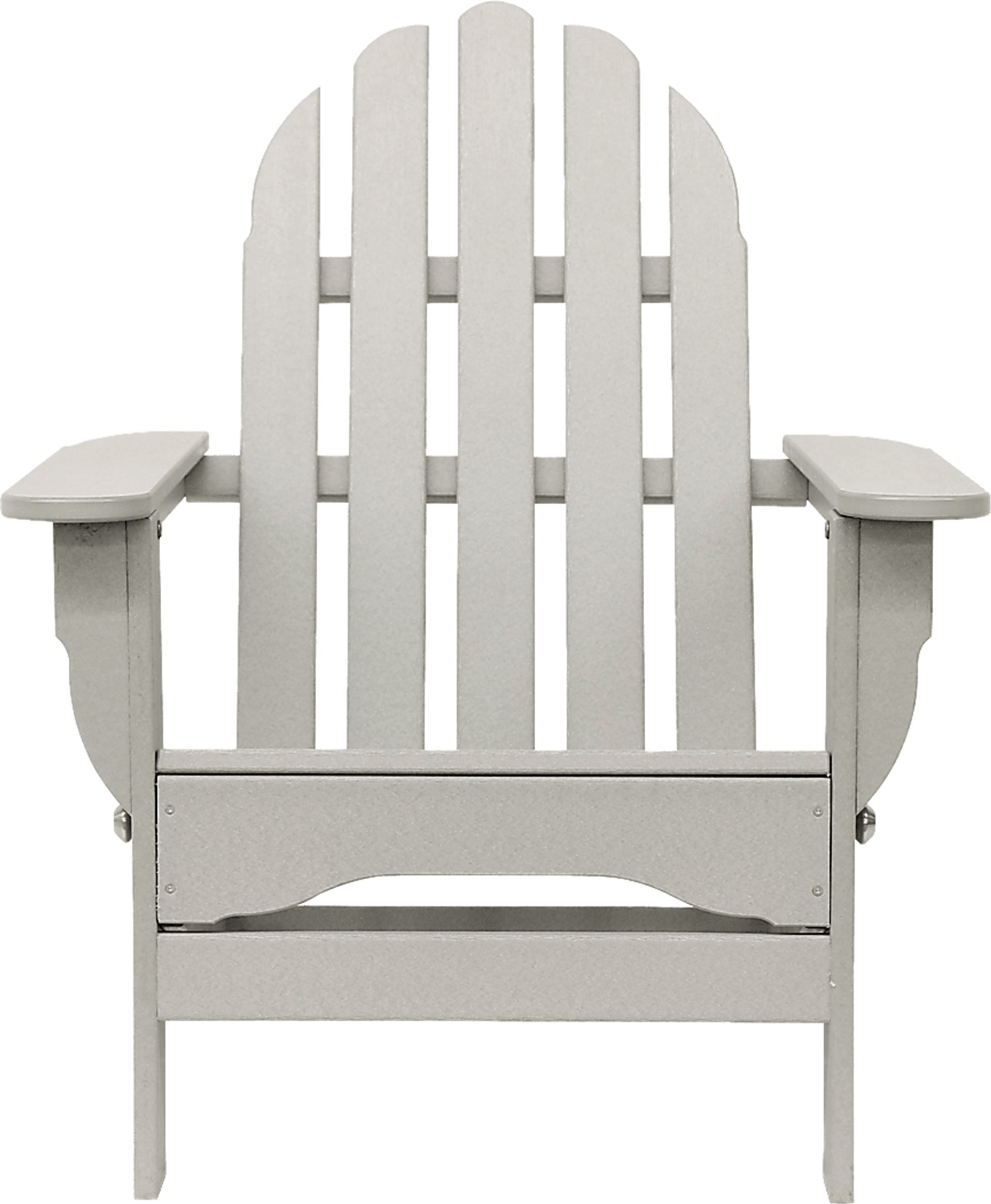 Greenport Traditional Light Gray Outdoor Adirondack Chair - Image 9