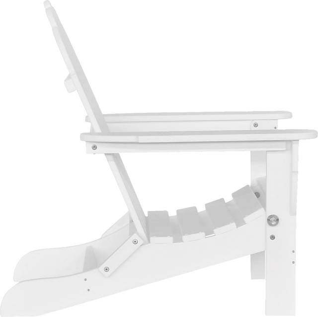 Greenport Traditional White Outdoor Adirondack Chair - Thumbnail - Image 3