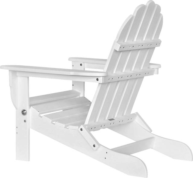 Greenport Traditional White Outdoor Adirondack Chair - Thumbnail - Image 5