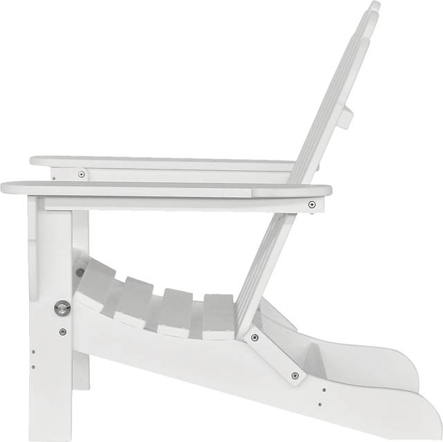Greenport Traditional White Outdoor Adirondack Chair - Thumbnail - Image 6