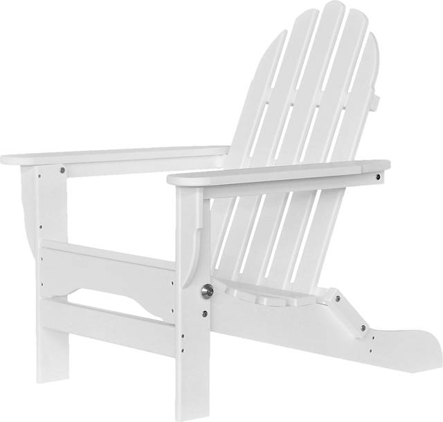 Greenport Traditional White Outdoor Adirondack Chair - Thumbnail - Image 7