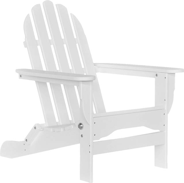 Greenport Traditional White Outdoor Adirondack Chair - Thumbnail - Image 1
