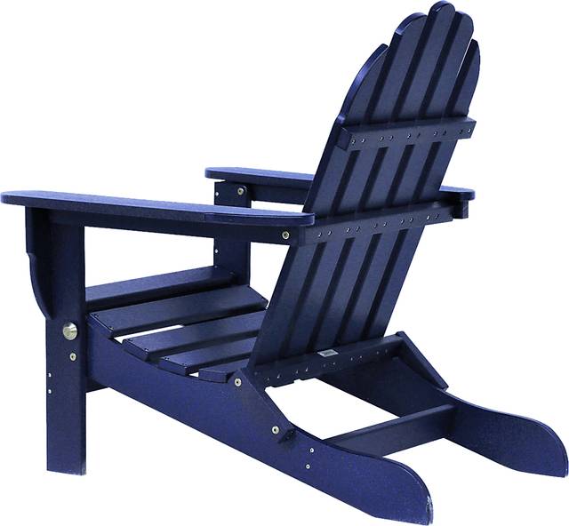 Greenport Vibrant Navy Outdoor Adirondack Chair - Thumbnail - Image 6