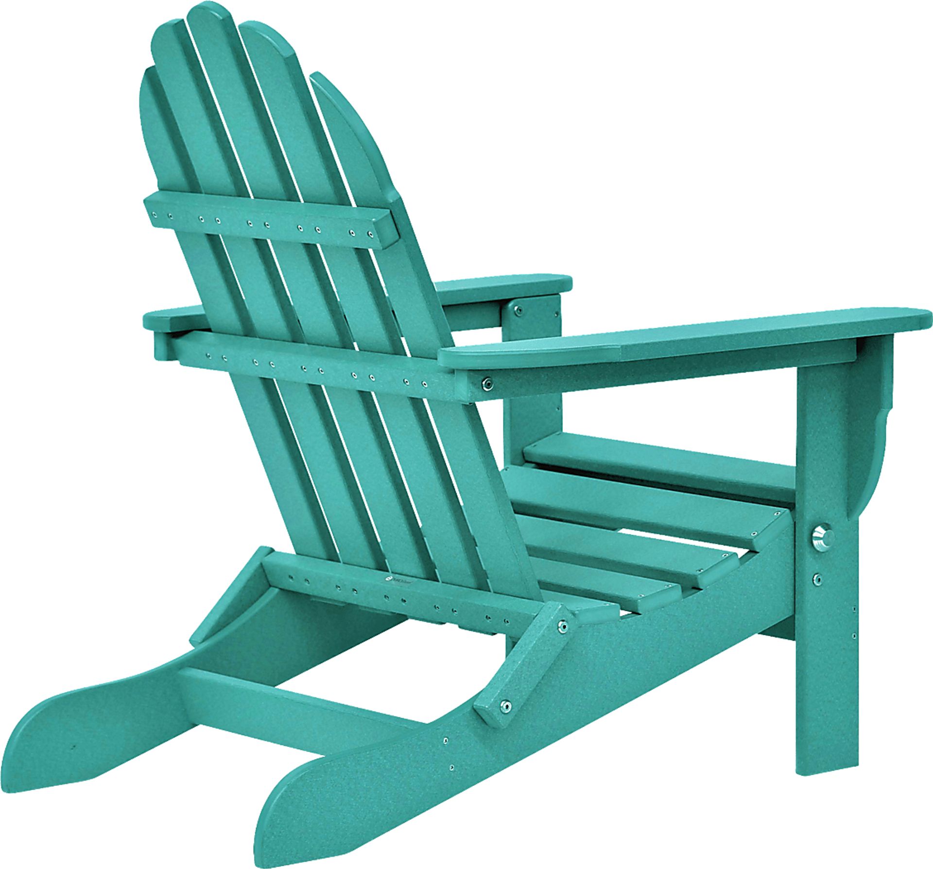 Greenport Vibrant Teal Outdoor Adirondack Chair - Image 4