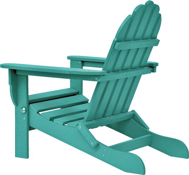 Greenport Vibrant Teal Outdoor Adirondack Chair - Thumbnail - Image 5