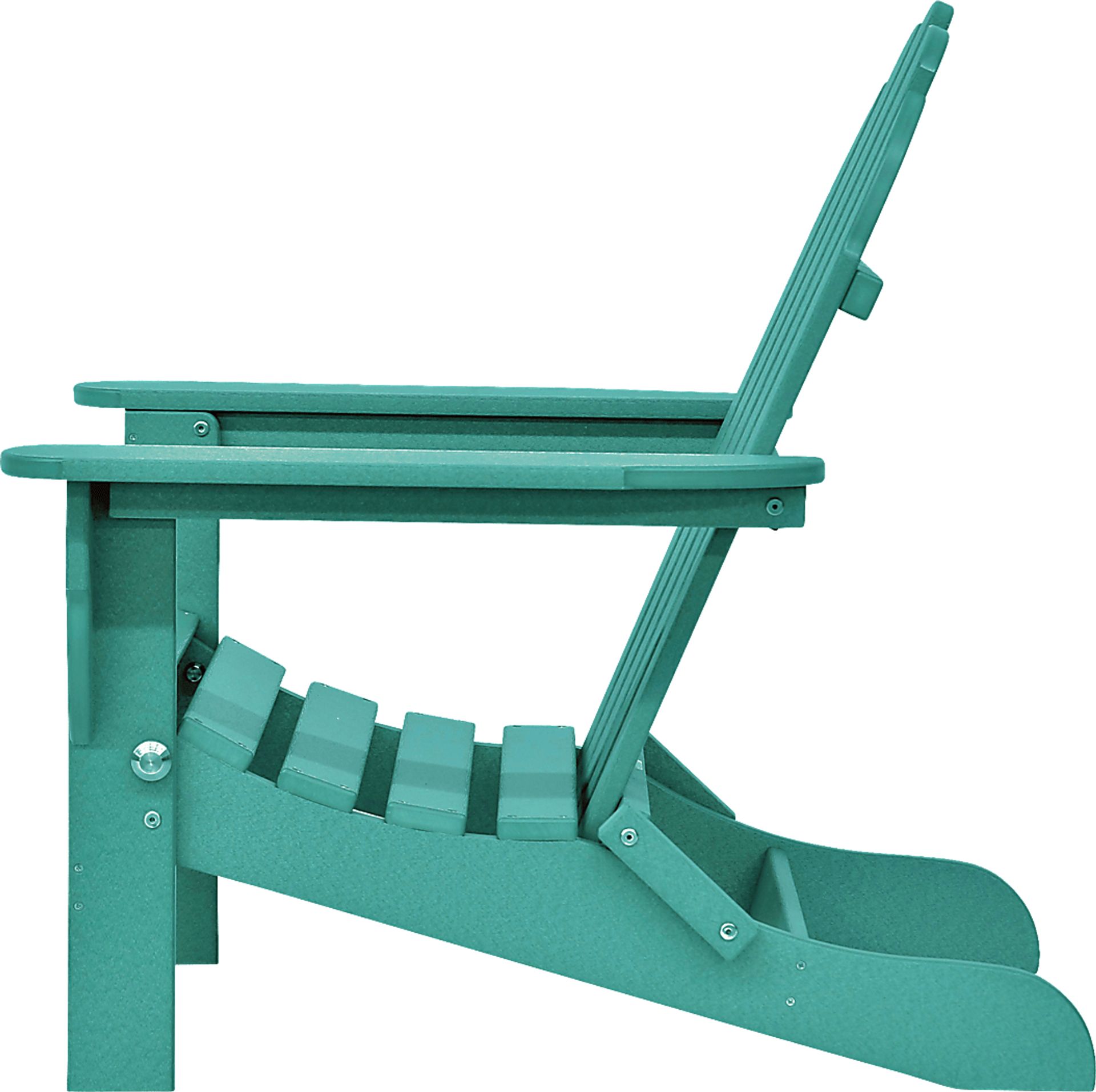 Greenport Vibrant Teal Outdoor Adirondack Chair - Image 6