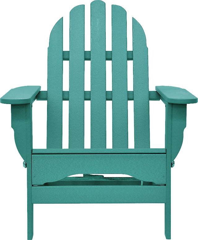 Greenport Vibrant Teal Outdoor Adirondack Chair - Thumbnail - Image 9