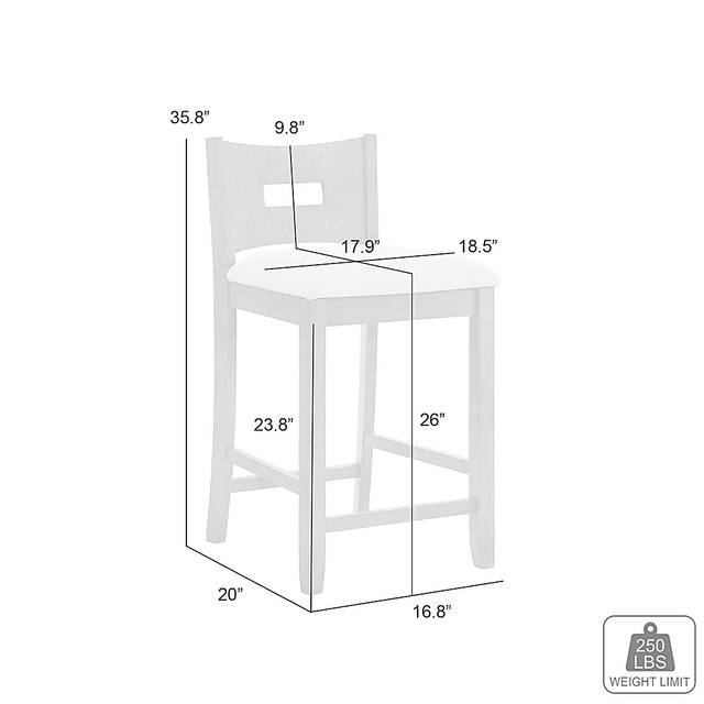 Greensys II Brown and Ivory Barstool - Thumbnail - Image 6
