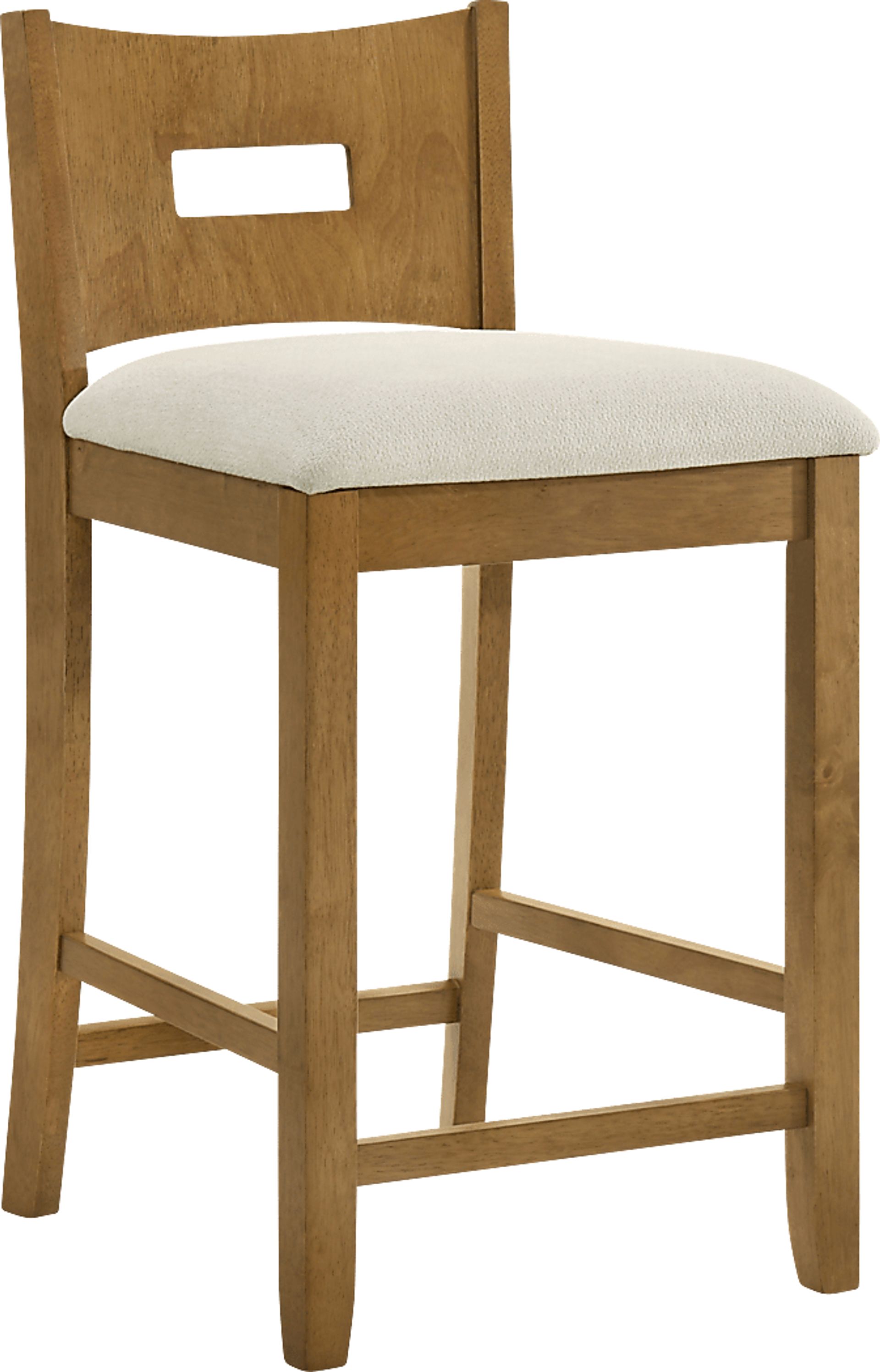 Greensys II Brown and Ivory Barstool - Image 1