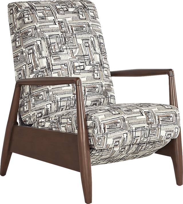 Greenwich Loft Gray Push Back Recliner - Thumbnail - Image 3