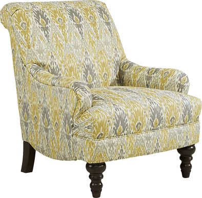 Cindy Crawford Home Greenwich Pointe Maize Accent Chair