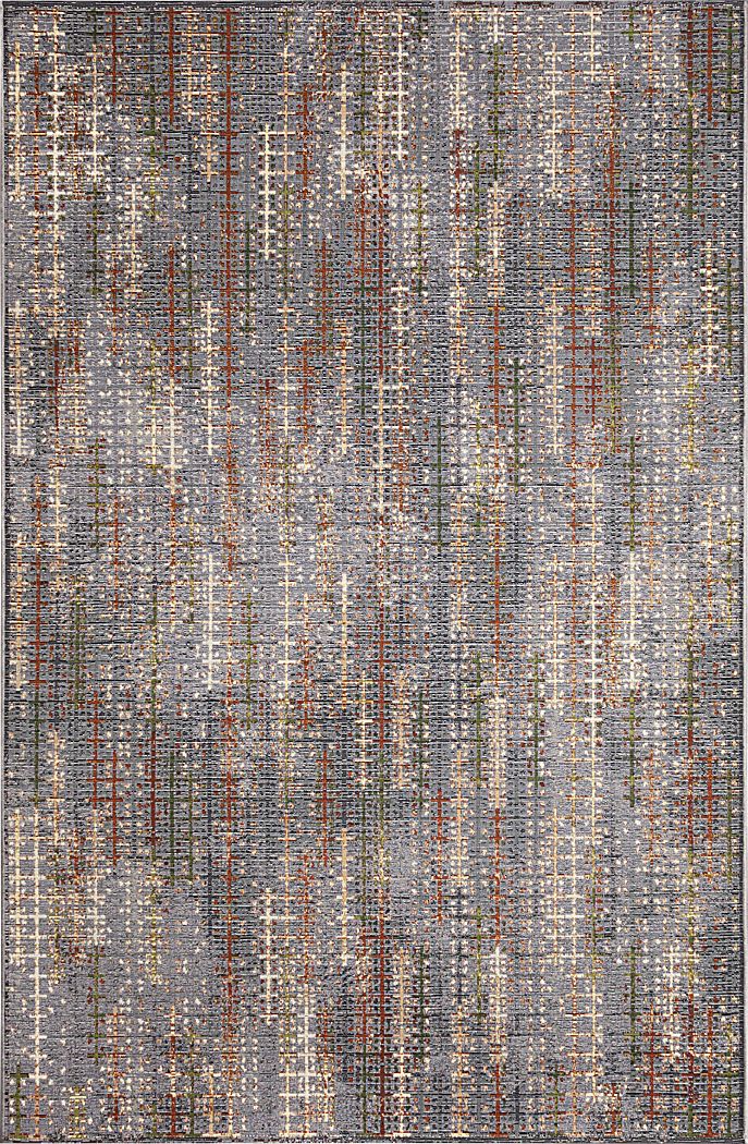 Greeta Charcoal 7'10 x 9'10 Indoor/Outdoor Rug