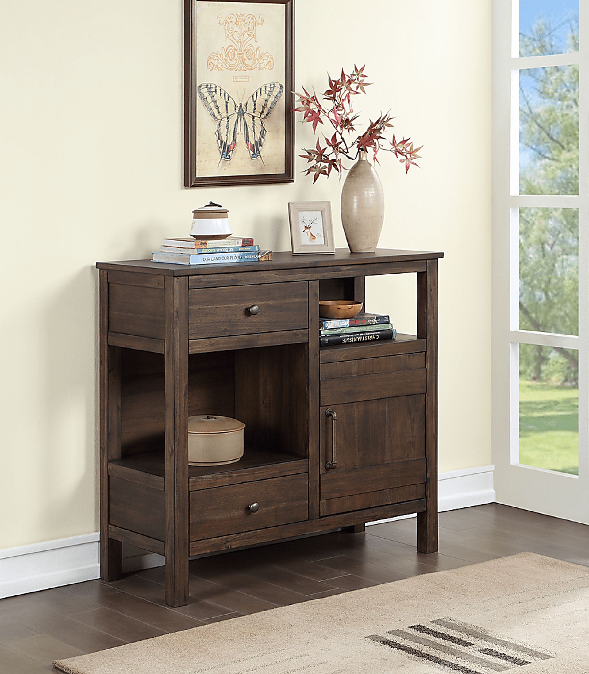 Gregerson Brown Accent Cabinet - Image 4