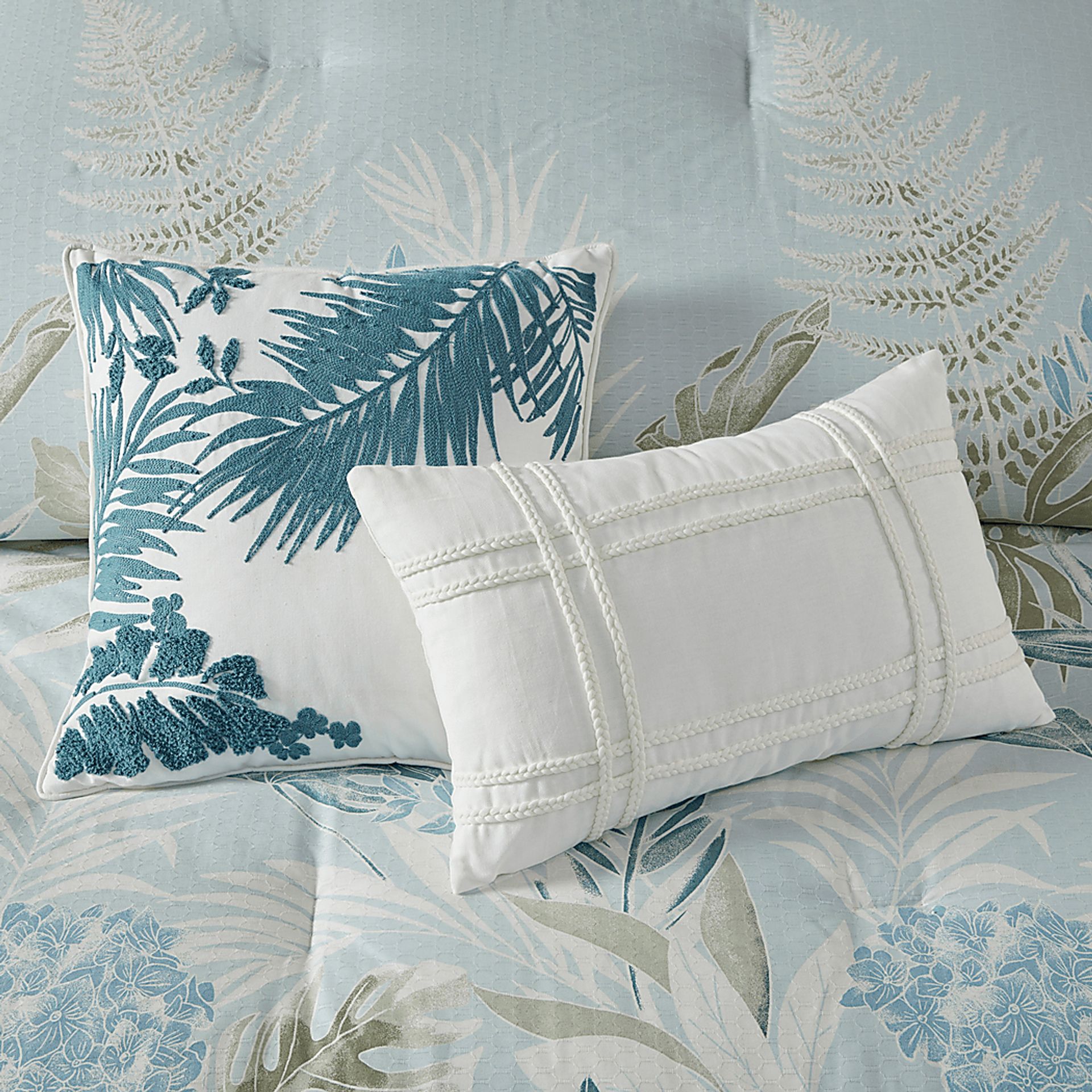 Greggtex Blue 6 Pc Queen Comforter Set - Image 10