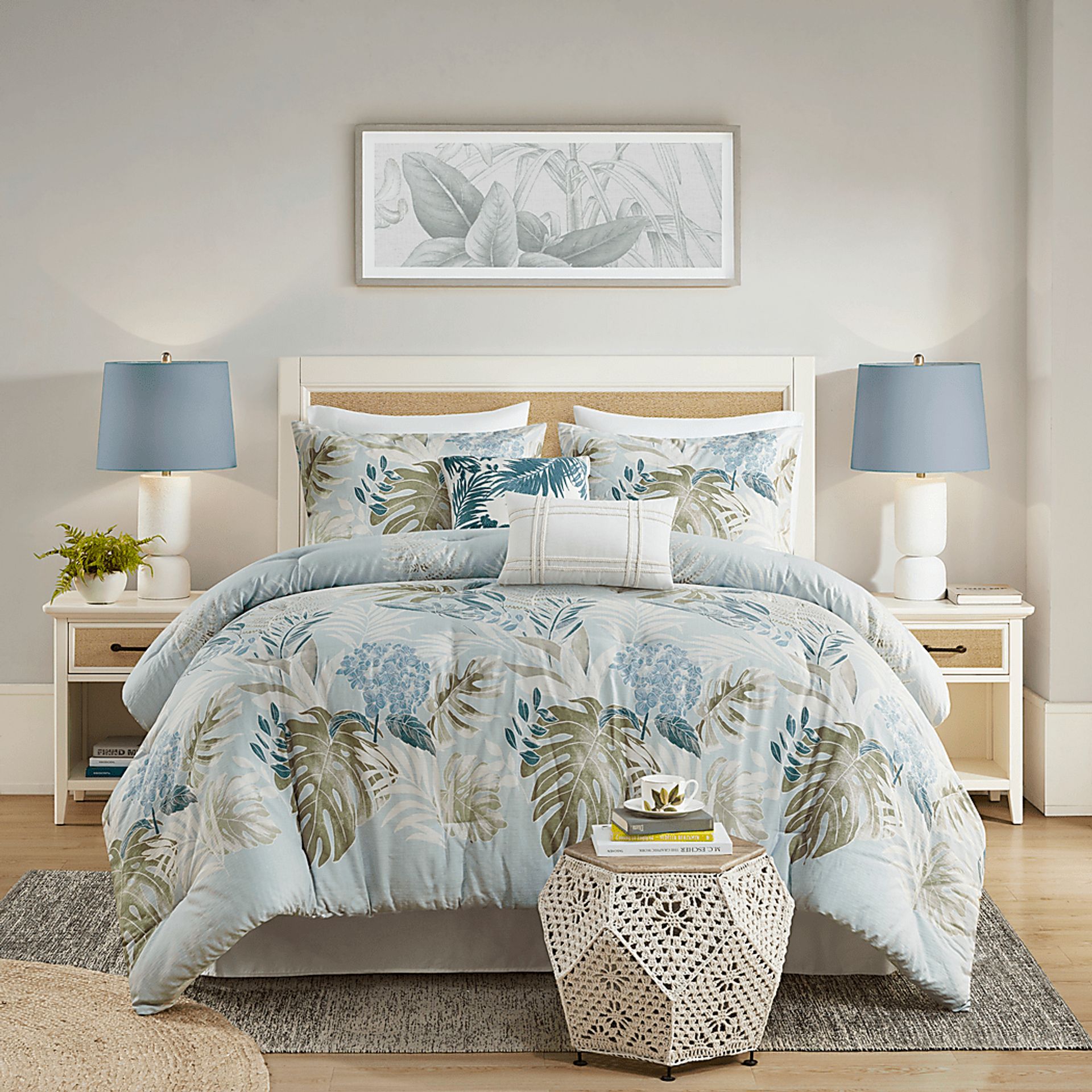 Greggtex Blue 6 Pc Queen Comforter Set - Image 2