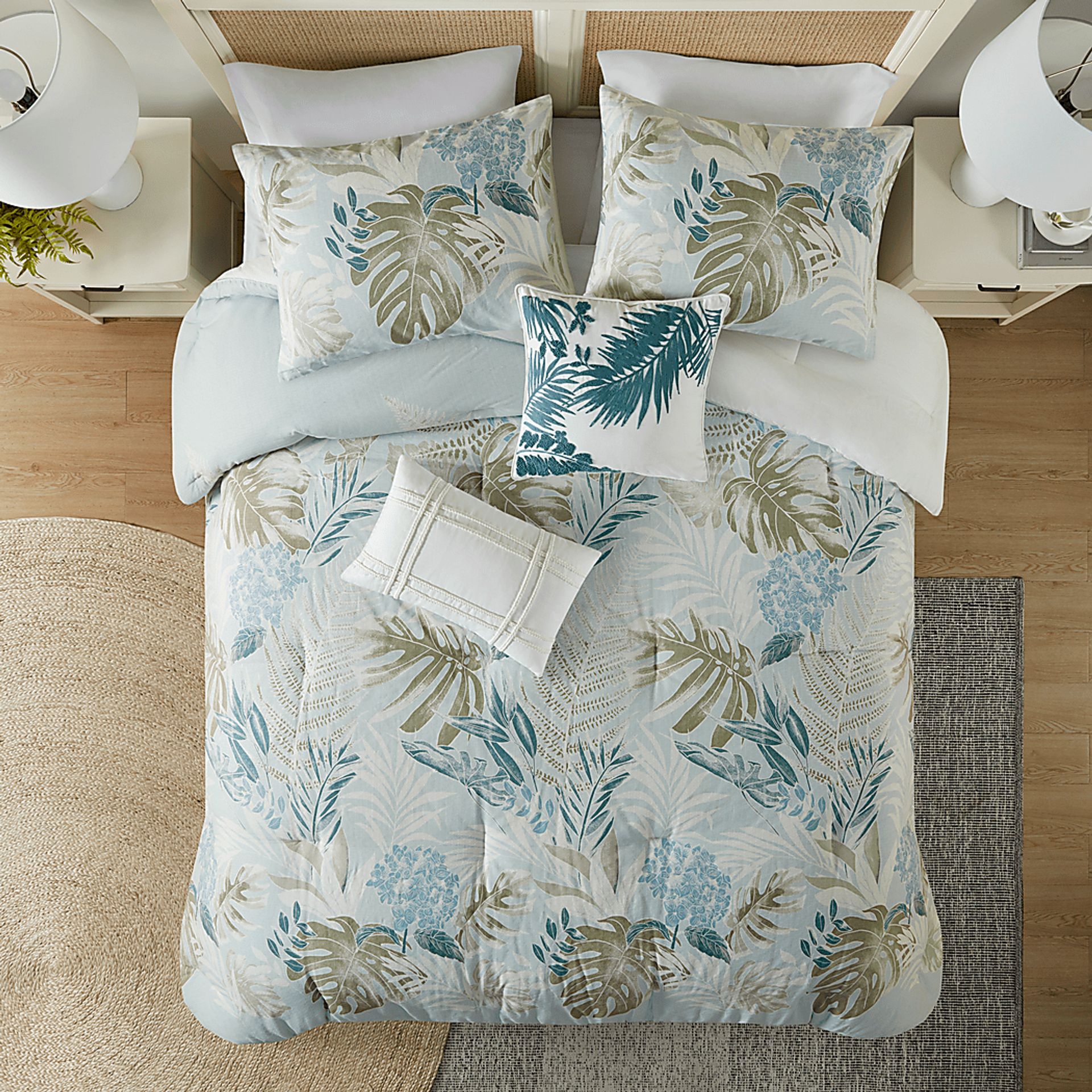 Greggtex Blue 6 Pc Queen Comforter Set - Image 3