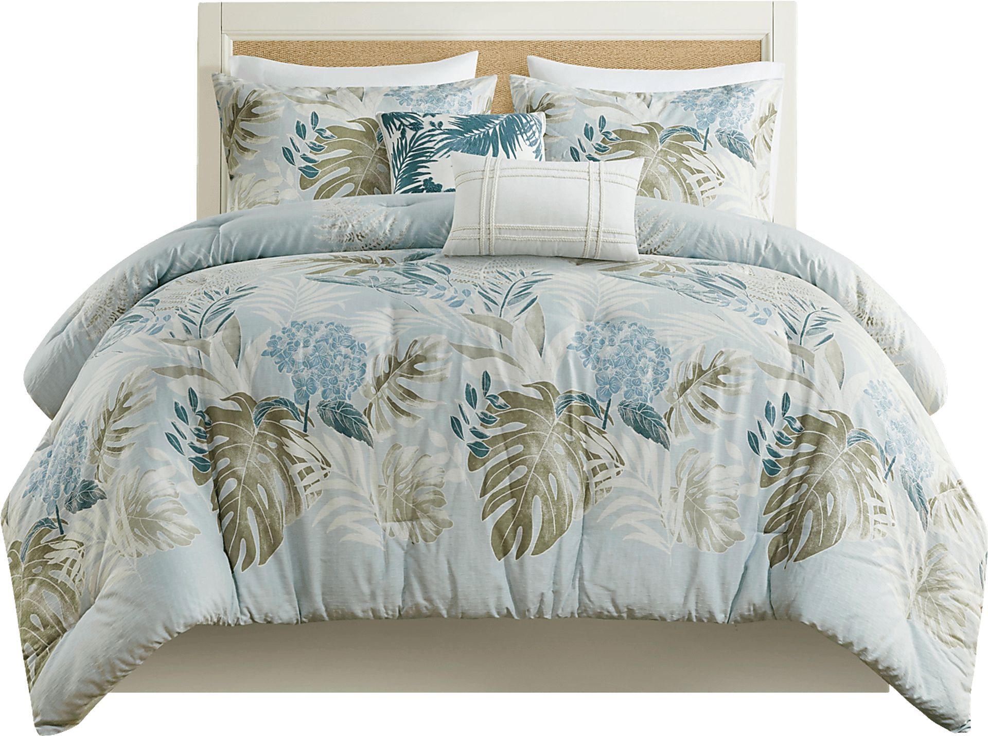 Greggtex Blue 6 Pc Queen Comforter Set - Image 7
