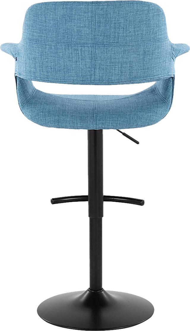 Greinwich I Blue Adjustable Barstool, Set of 2 - Thumbnail - Image 5