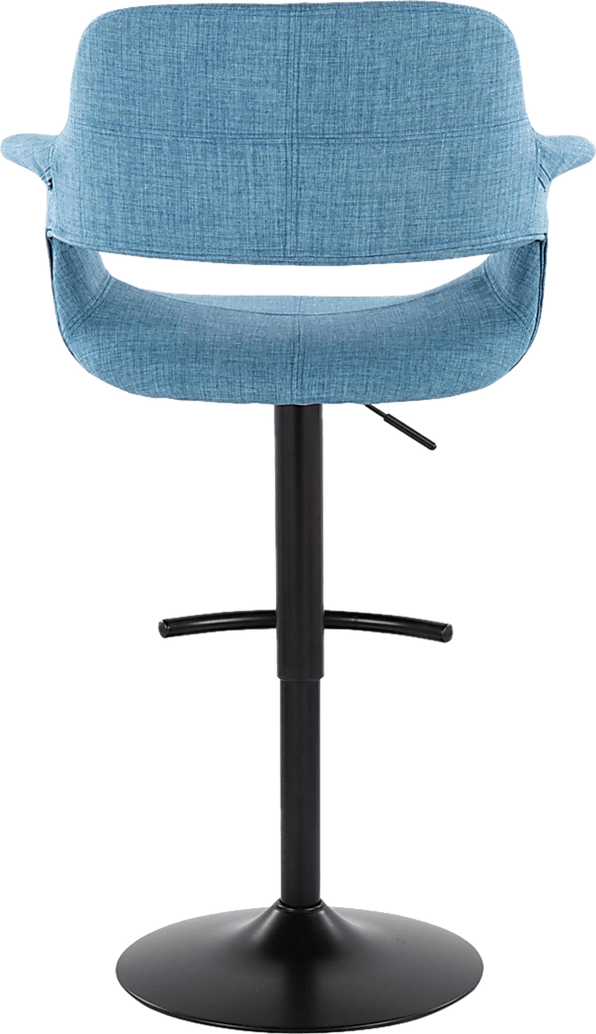 Greinwich I Blue Adjustable Barstool, Set of 2 - Image 5