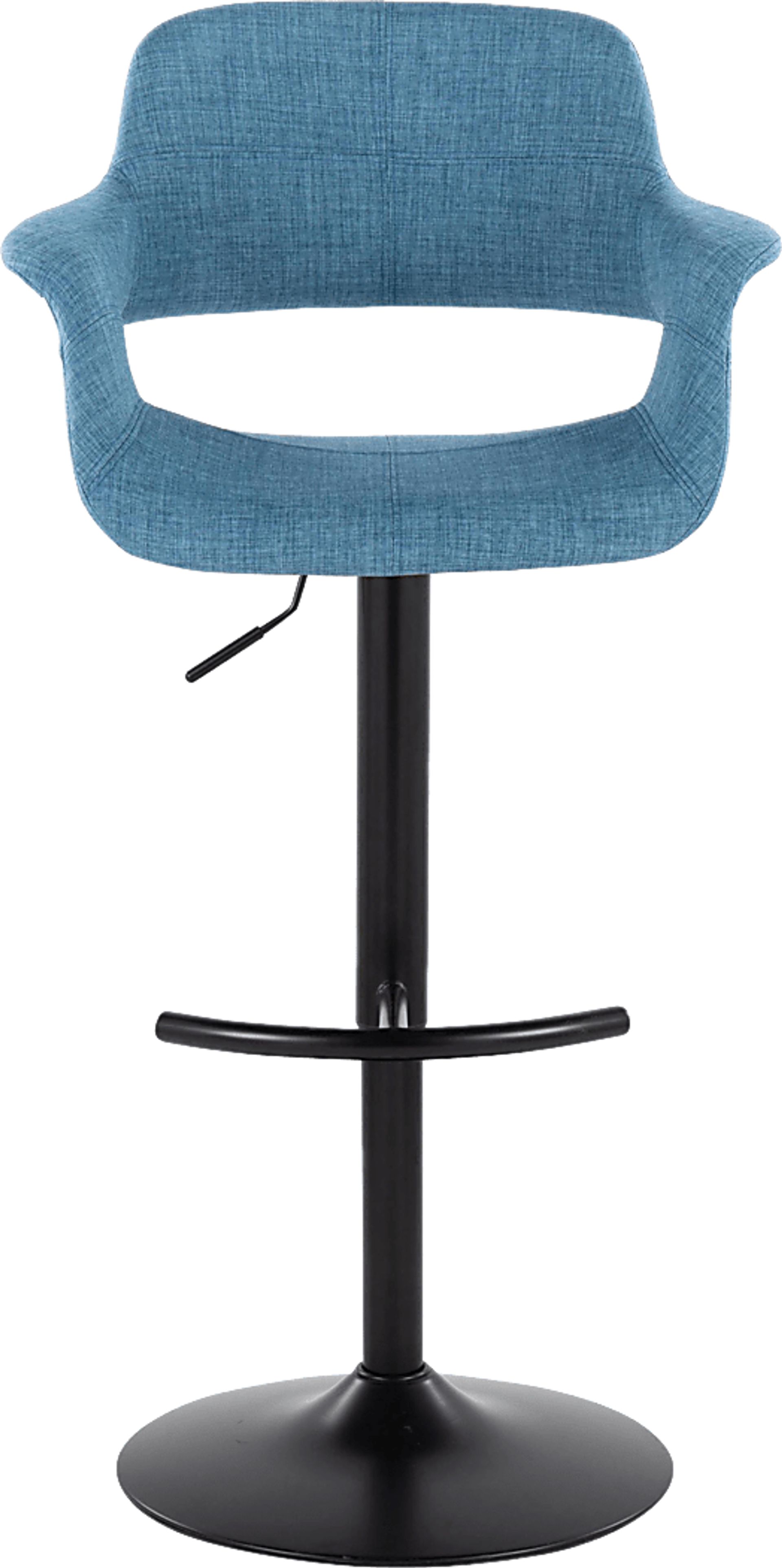 Greinwich I Blue Adjustable Barstool, Set of 2 - Image 6