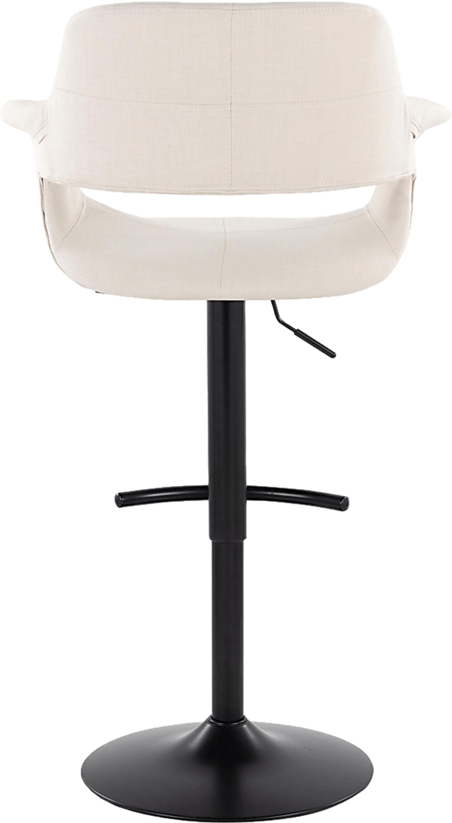 Greinwich I Cream Adjustable Barstool, Set of 2 - Image 5