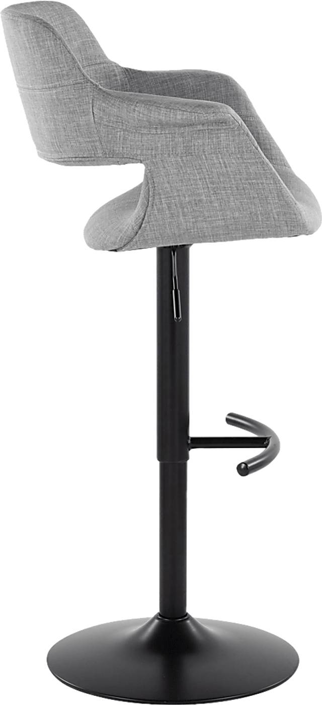 Greinwich I Gray Adjustable Barstool, Set of 2 - Thumbnail - Image 3