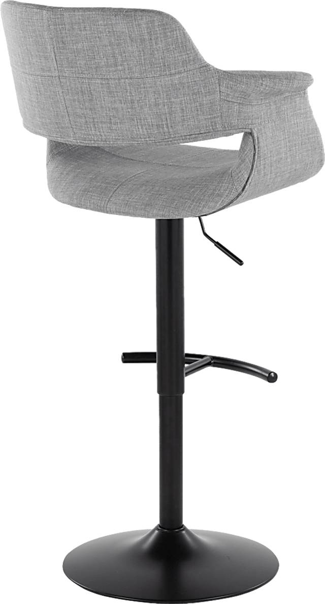 Greinwich I Gray Adjustable Barstool, Set of 2 - Thumbnail - Image 4