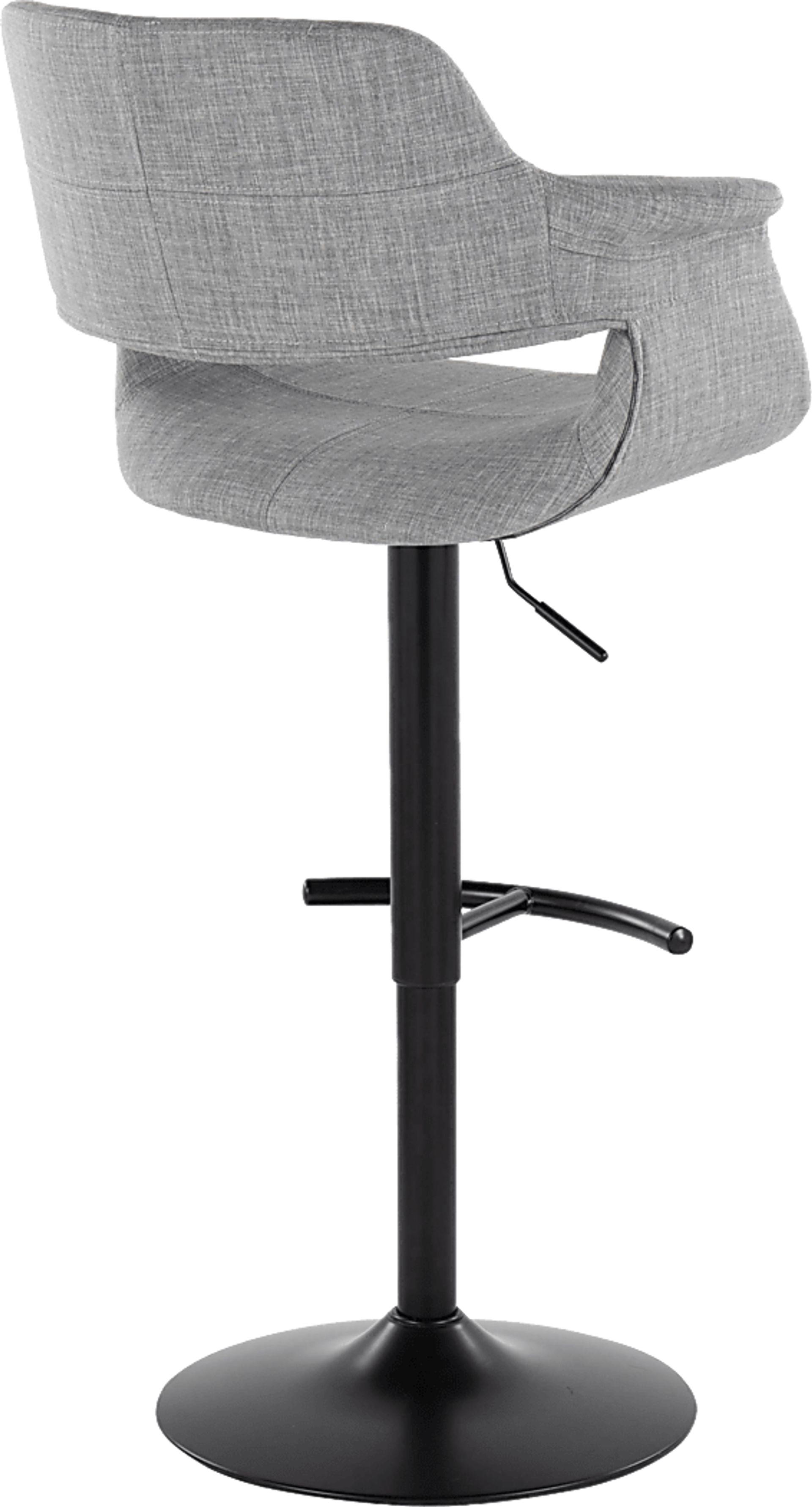 Greinwich I Gray Adjustable Barstool, Set of 2 - Image 4