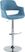 Greinwich II Blue Adjustable Barstool, Set of 2