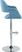 Greinwich II Blue Adjustable Barstool, Set of 2