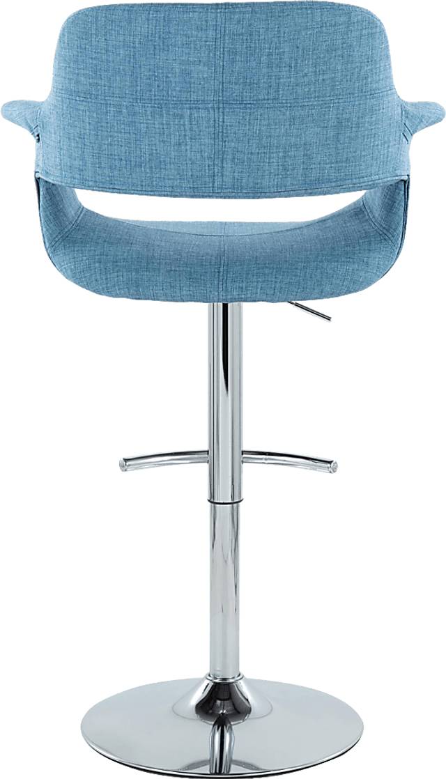 Greinwich II Blue Adjustable Barstool, Set of 2 - Thumbnail - Image 5