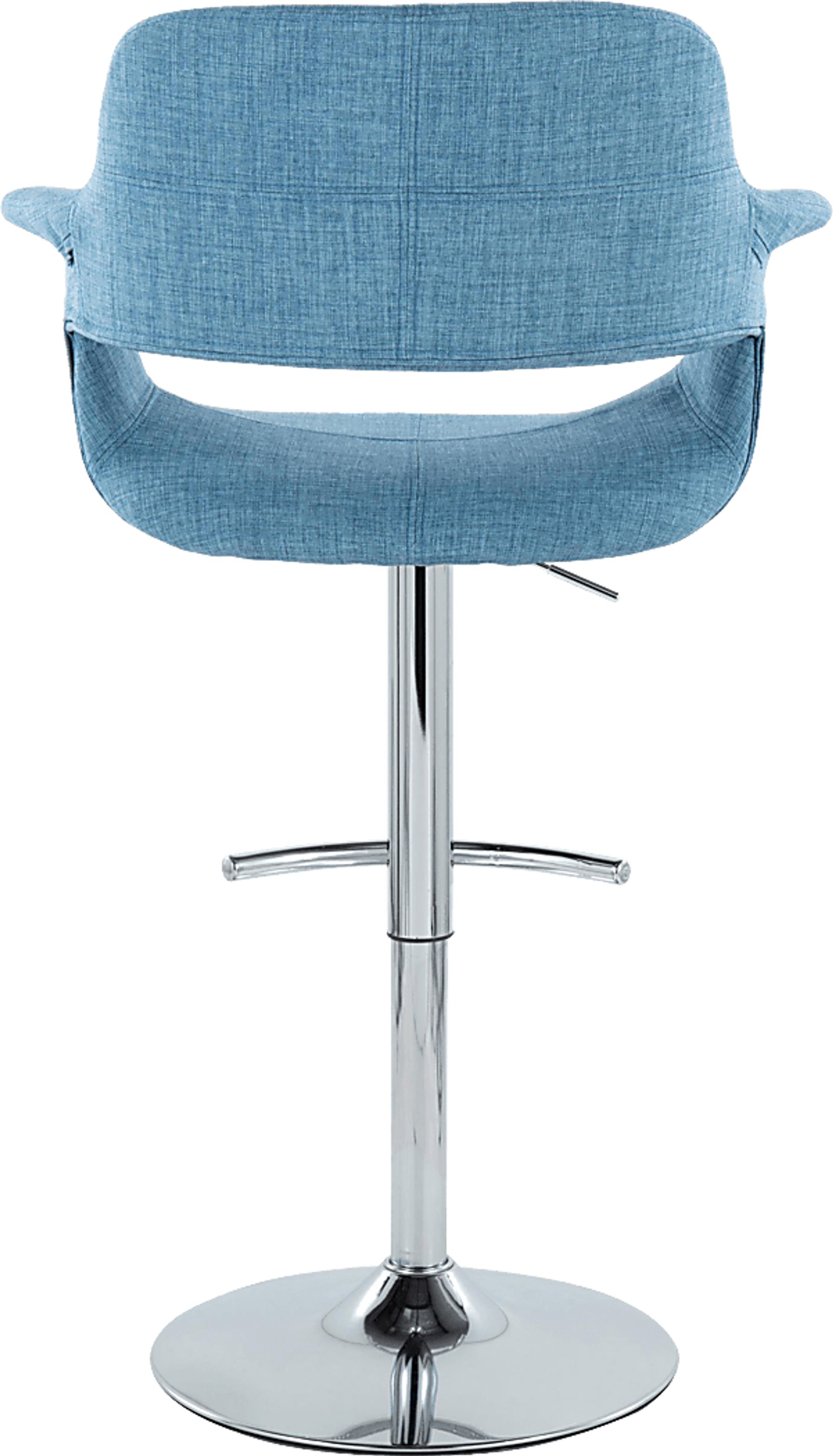 Greinwich II Blue Adjustable Barstool, Set of 2 - Image 5