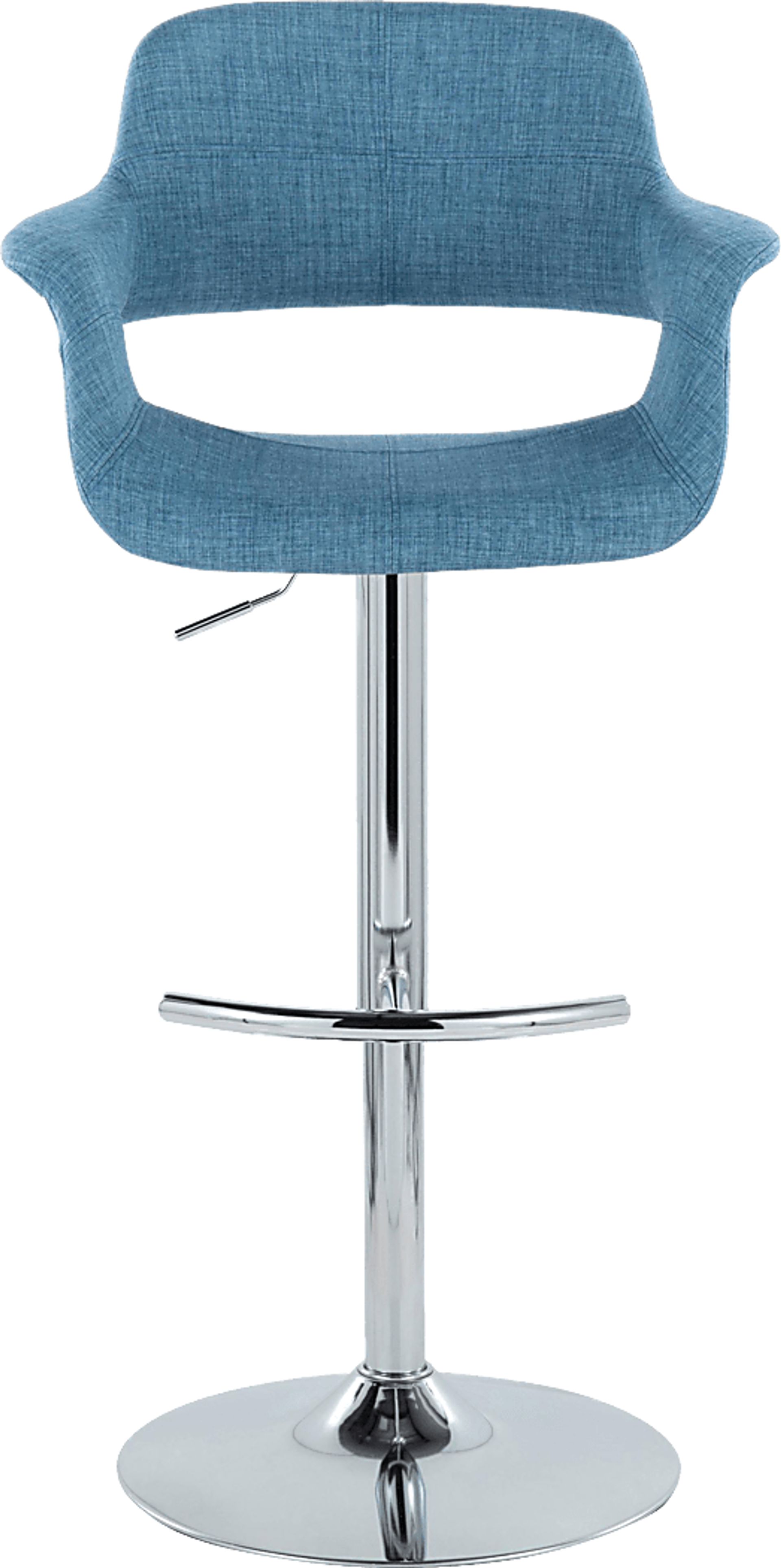 Greinwich II Blue Adjustable Barstool, Set of 2 - Image 6