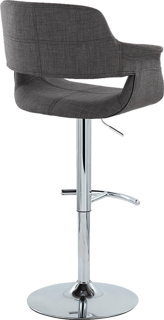 Greinwich II Charcoal Adjustable Barstool, Set of 2 - Thumbnail - Image 4