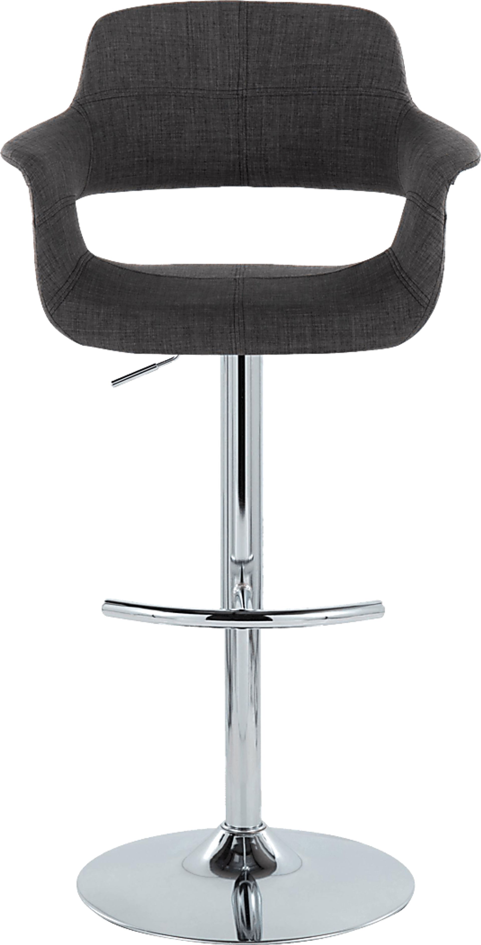 Greinwich II Charcoal Adjustable Barstool, Set of 2 - Image 6